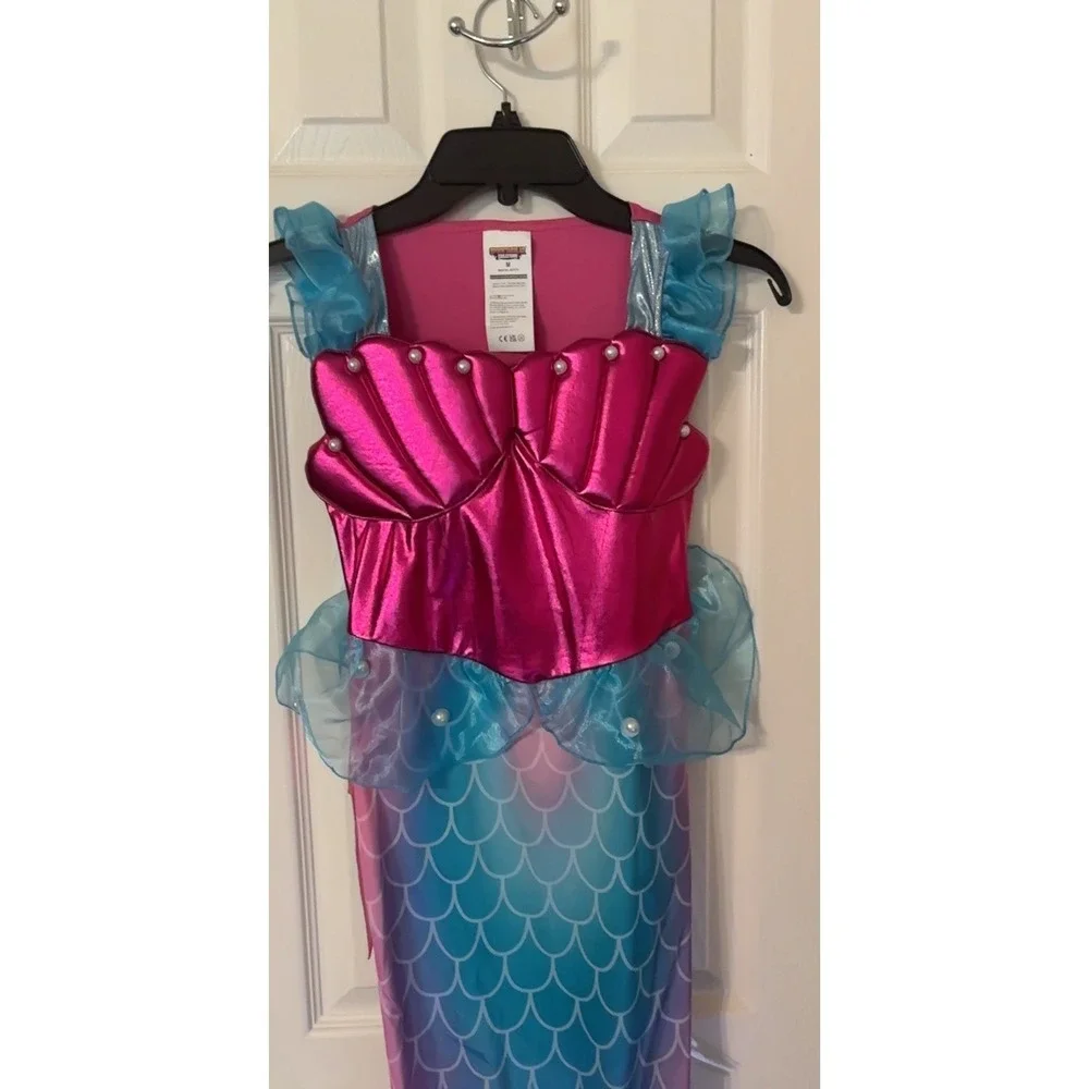 Spooktacular Creations Mermaid Costume Dress Kids Size M Halloween‎ Preowned EUC